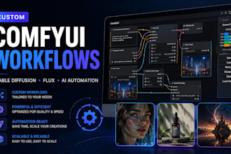 build custom comfyui workflow for stable diffusion flux and ai automation