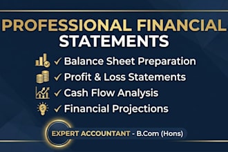 preapre financial statements for you