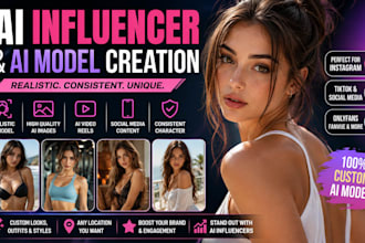 create a realistic ai influencer and ai model for instagram