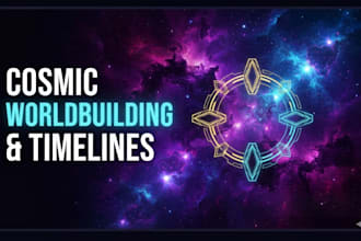 design a cosmic energy world building timeline