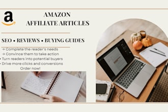 write SEO amazon affiliate articles and buying guides