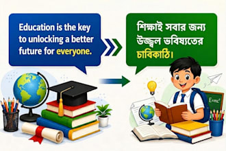 write book summaries and translate english to bangla