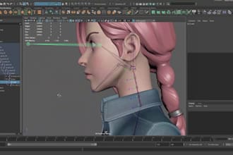 model, rig, sculpt, fix and create 52 arkit blendshapes for cc4 cc5 blender