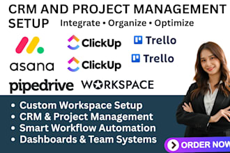setup notion workspace optimize your clickup  trello pipedrive monday com asana