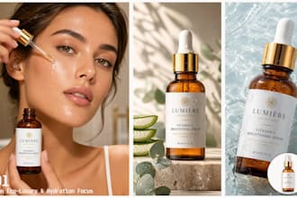 create high end ai beauty and skincare product photography