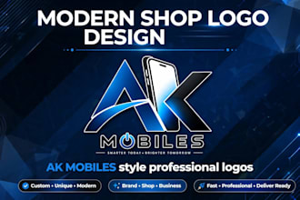 design modern shop , business , and store logo