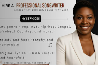 be your pro female singer, songwriter, and session vocalist