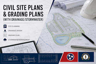 create site grading plan and drainage plan in civil 3d