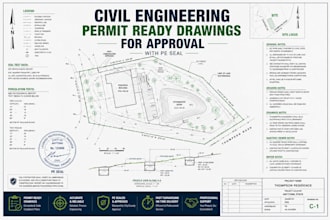 usa civil engineer permit ready plans swppp stormwater site development grading