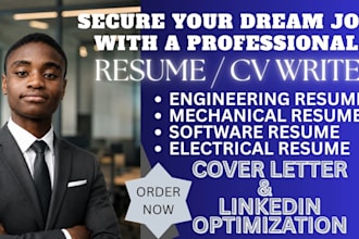 write an ats friendly engineering resume and CV