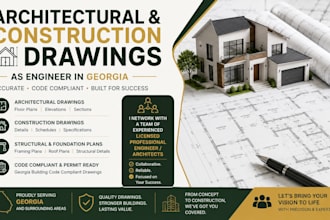 do architectural and construction drawings as engineer in georgia