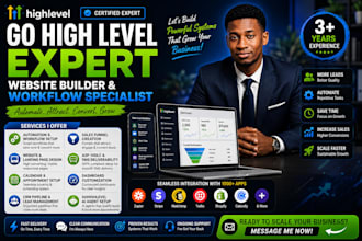 be go high level expert go high level website builder go high level workflow