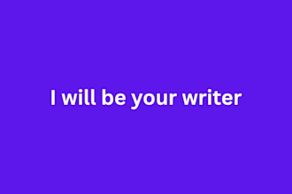 be your professional writer