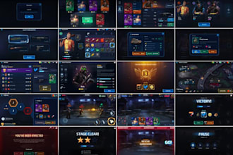 design game UI UX for unity unreal roblox mobile PC hud menus inventory