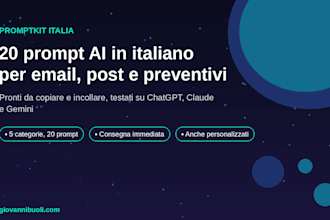create custom ai prompts for your company in italian or english