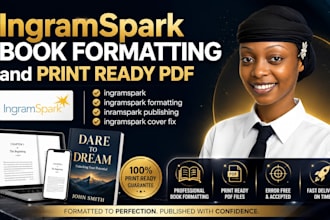 do ingramspark book formatting and print ready PDF