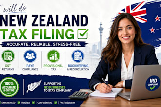 do new zealand tax filing, gst paye provisional tax and bookkeeping