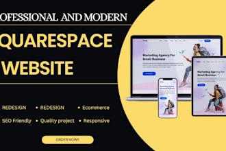 design or redesign a responsive squarespace business website sqaurespace