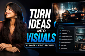 create cinematic ai image and video prompts for your ideas