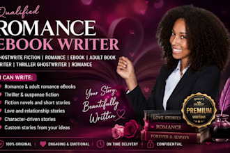ghostwrite fiction romance ebook adult book writer thriller ghostwriter romance
