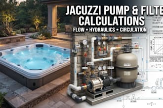 do jacuzzi pump, filter and circulation system calculations