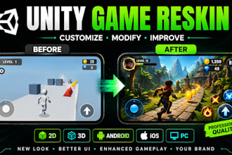 reskin customize and modify your existing unity game