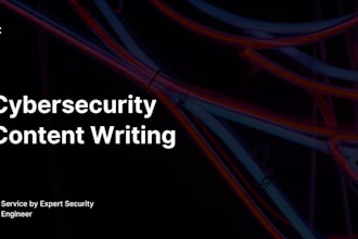 write technical cybersecurity content as a practicing security consultant