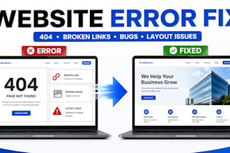 fix squarespace website errors, broken links and layout issues