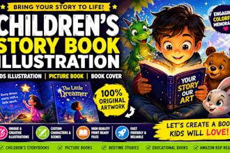 design children story book illustration kids illustration picture book cover