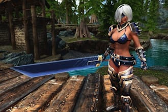 create weapons, armor for skyrim se ae mods or fallout 4, ffxiv mod