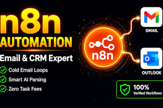 n8n cold email automation, gmail automation, outlook automation email follow ups