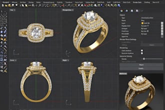 create jewelry cad design 3d jewelry model custom pendant ring stl file 3d print