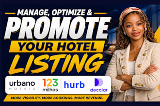 manage optimize and promote your hotel urbano 123milhas hurb and decolar listing