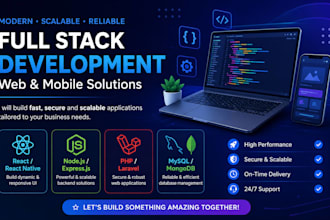 do full stack website development in mern, react js, next js, node js