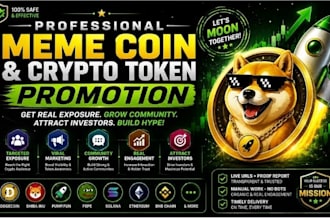 promote your memecoin, token, presales, pumpfun ,dex telegram promotion