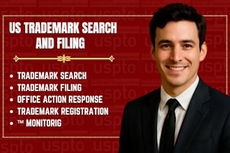 do trademark search and uspto filing as a US trademark attorney