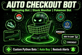 auto checkout bot auto purchase bot shopping bot stock monitor bot pokemon bot