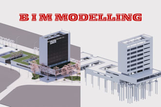 create architectural revit 3d bim model, cad to revit and construction drawings