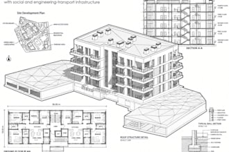 create architectural revit 3d bim model, cad to revit and construction drawings
