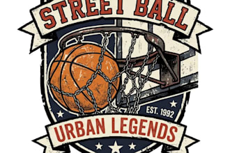 design vintage basketball graffiti t shirt logo with vector illustration