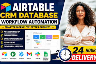 build airtable CRM database workflow automation