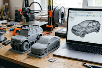 create a 3d printable car model, vehicle model and stl design