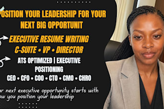strategic c suite vp or director executive resume