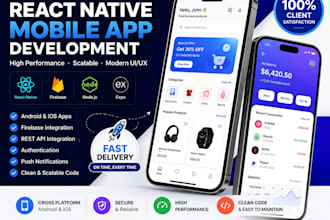 develop a react native mobile app