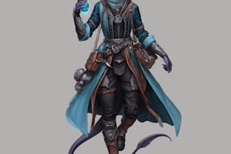 create sci fi, fantasy, horror and fiction character design