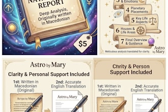 write a detailed personalized natal chart reading in english