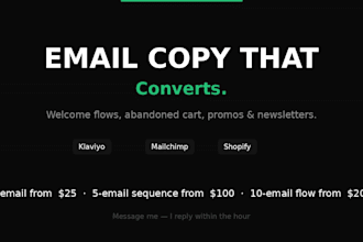 write high converting email copy for your ecommerce brand