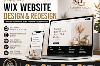 wix website design, wix redesign, wix studio development and wix ecommerce