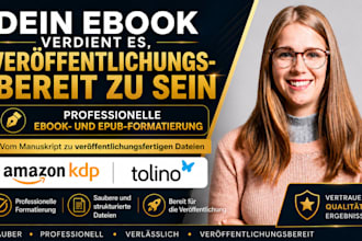 formatiere dein ebook und epub für amazon KDP und tolino