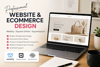 weebly square online ecommerce store squarespace business website design